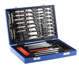 Zestaw noży tapicerskich, l. łopatek: 37