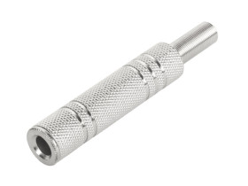 Gniazdo JACK 6.3mm stereo na kabel metalowe