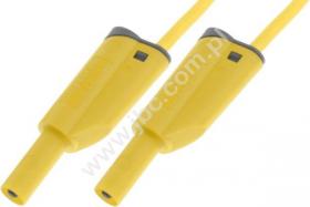 2612-IEC-100-GE Przewód PVC 1,0mm2, 1,0m, 2x(wt.pr+gn)4mm, żółty, ELECTRO-PJP, 2612IEC100GE