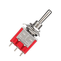 MTS-303 6A 3PDT ON-OFF-ON 9-Pin Toggle Switch