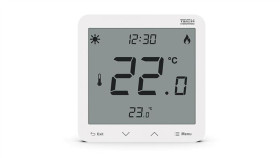 Tech R-12S - Regulator Pokojowy Do Listwy L-X I L-12 Przewodowy Kolor Biały