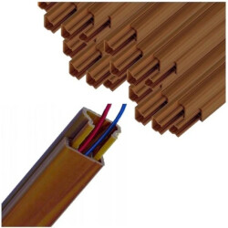 Kanał kablowy korytko elektroinstalacyjne MKE 25x40mm Ciemny Brąz 2m 24 szt