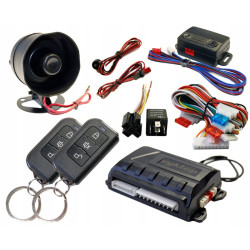 Autoalarm samoch. SM-200 Cyklop centrala + czujniki + syrena
