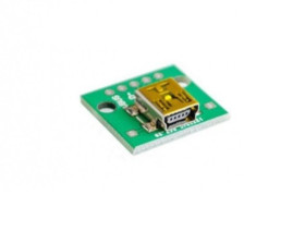 Mini USB Socket Module - Arduino PCB Breakout Board