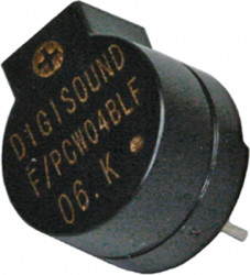 Miniature speaker, 22 Ω, 92 dB, 1.5 VDC, 70 mA, black, F/PCW-04B