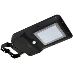 SOLARNA OPRAWA ULICZNA LED SOLGER 25W 3000LM 4000K IP65 CZARNY CZ. PIR