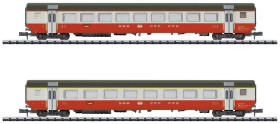 Wagon osobowy MiniTrix 18721 N Zestaw 2 samochodów osobowych Swiss Express firmy SBB Zestaw 2