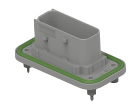 Wtyk PCB 18-pinowe raster: 6mm 2-rzędowe TE Connectivity Montaż na panelu Żeński 10A