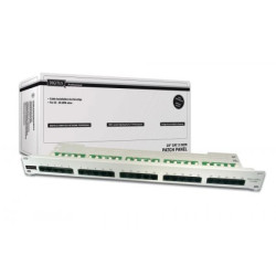 Patch panel telefoniczny ISDN 19cali 25xRJ45 U/UTP kat.3 1U szary DN-91325-1