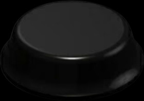 Enclosure feet, cylindrical, PUR, (W x H) 12.7 x 3.56 mm, black, SJ5012