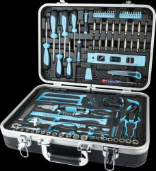 Q25102 Toolkit, tool case, universal, 98 pieces