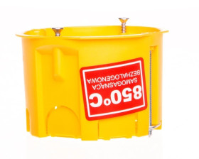 Puszka podtynkowa PK-60 K-G N samogasnąca IP20 zółta 0201-0N