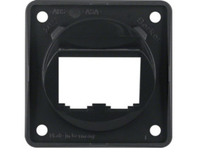 Integro Flow Płytka nośna 2 podwójna do modułów BTR-/E-DAT czarny 845582510 HAGER