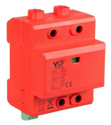 Ochronnik przepięć fotowoltaiczny ogranicznik DC klasy T1+T2 (B+C) 3P 1500V 12,5 kA