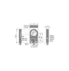Czujnik indukcyjny z otworem SIA30-CE NPN NO H1 R, SIA000126