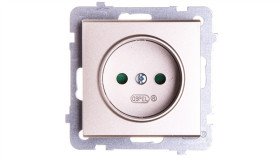 Sonata Gniazdo Pojedyncze B/U Z Przesłonami Szampański Złoty Gp-1Rp/M/39