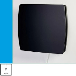 Wentylator domowy Eol F10P Onyx przełącznik pociągany, fi 100 mm, kolor czarny