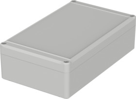 ABS enclosure, (L x W x H) 200 x 120 x 57 mm, light gray (RAL 7035), IP65, 63214400
