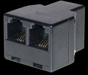 Modular adapter with three modular female connectors 6-4