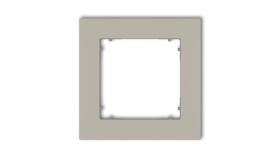 Mini Ramka Uniwersalna Pojedyncza Kwadratowa Z Tworzywa Taupe 60Mr-1