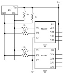 Quad, 10-Bit, Low-Power, 2-Wire, Serial Voltage-Output DAC