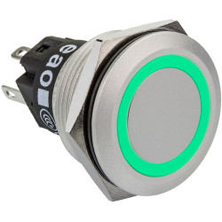 EAO 82-6551.1136 EAO Series82 82-6551.1136 Illum Button Mo22 5mm Al Green 230V