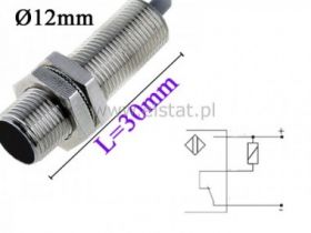 Czujnik indukcyjny TIDS1202RN ( NPN, NC, 3P); 30mm