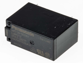 Przekaźnik mocy 24V dc SPDT Panasonic, montaż PCB 1100Ω Otwór przezierny