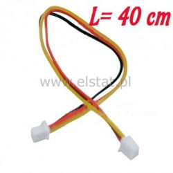 Przew. do płytek styk. Ż-Ż 2pin 2.0-2.0mm 40cm