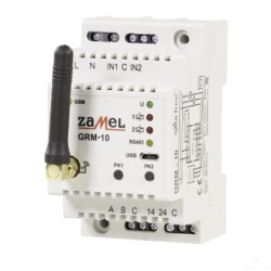 GRM-10 Zdalny sterownik GSM modułowy 2-kanał.ZAMEL