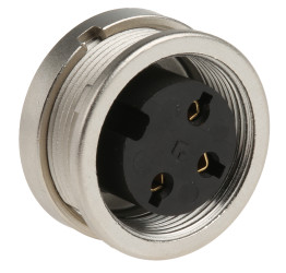 Gniazdo Din 3 -pinowe Żeński Montaż na panelu M16 250 V AC
