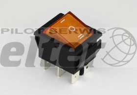 Przeł. kołys. podśw. duży 3-POZ AC żółty