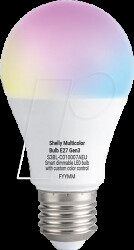 SHELLY_B_E27_MC Shelly Multicolor Bulb E27 Gen3