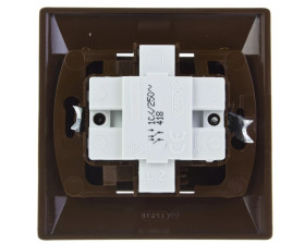 AKCENT Łącznik schodowy + pojedynczy brązowy ŁP-9A/24