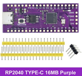 PŁYTKA Z MIKROKONTROLEREM RP2040 RASPBERRY PI PICO Cortex M0+ 16MB USB-C (ARD-RP2040-PURPLE)