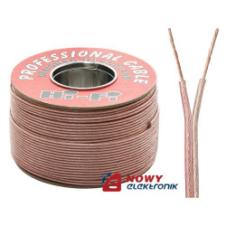 Przewód głośnik. 2x4,0 TLYP p/c przeźroczysty