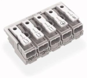 Złączka zasilająca 5-biegunowa bez stopek bez styku PE 294-4015 /250szt./