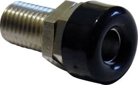 Gniazdo bananowe Schnepp BU 4000, izolowane, O 4 mm, 18.5 mm, 16 A, czarne