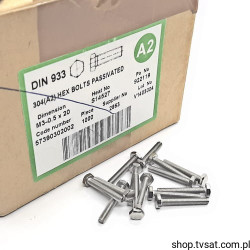 57390302002 M3X10/DIN933 ISO4017 SCREW INOXMARE