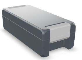 Aluminum enclosure, (L x W x H) 199 x 86 x 60 mm, graphite gray (RAL 7024), IP69K, 00114124