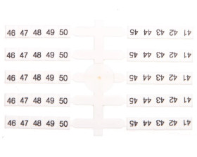 Oznacznik elastyczny do złączek szynowych EO3 /41-50/ 20x10szt. 003901760