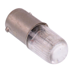 NA125BA9 White 110V Neon Indicator Bulb BA9