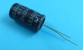 2200uF/25V 100SZT LowESR 13x25 105° ELKO