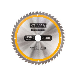 DEWALT DT1957-QZ Stationary Construction Circular Saw Blade 250 x 30mm x 48T