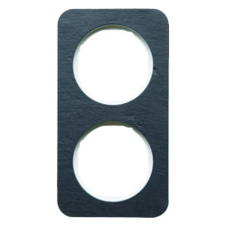 Berker R.1 Ramka 2-krotna łupek/biały 10122389