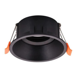 Oczko Sufitowe Podtynkowe Okrągłe Ruchome 1xGU10 IP20 Czarny MLOS7240 Milagro