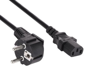 AK-PC-05C przewód zasilający komputerowy 3x1mm, długość 5m