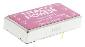 Przetwornica DC-DC, 15W, Uwe 9 → 36 V DC, Uwy ±15V dc, Iwy ±500mA, TRACOPOWER