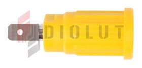 Gniazdo panel bezp. wcisk. SEPB1773-Y 24A CATII 1,5kV