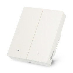Sonoff M5-2C-80W - inteligentny włącznik ścienny WiFi/Matter - 2-kanałowy - biały